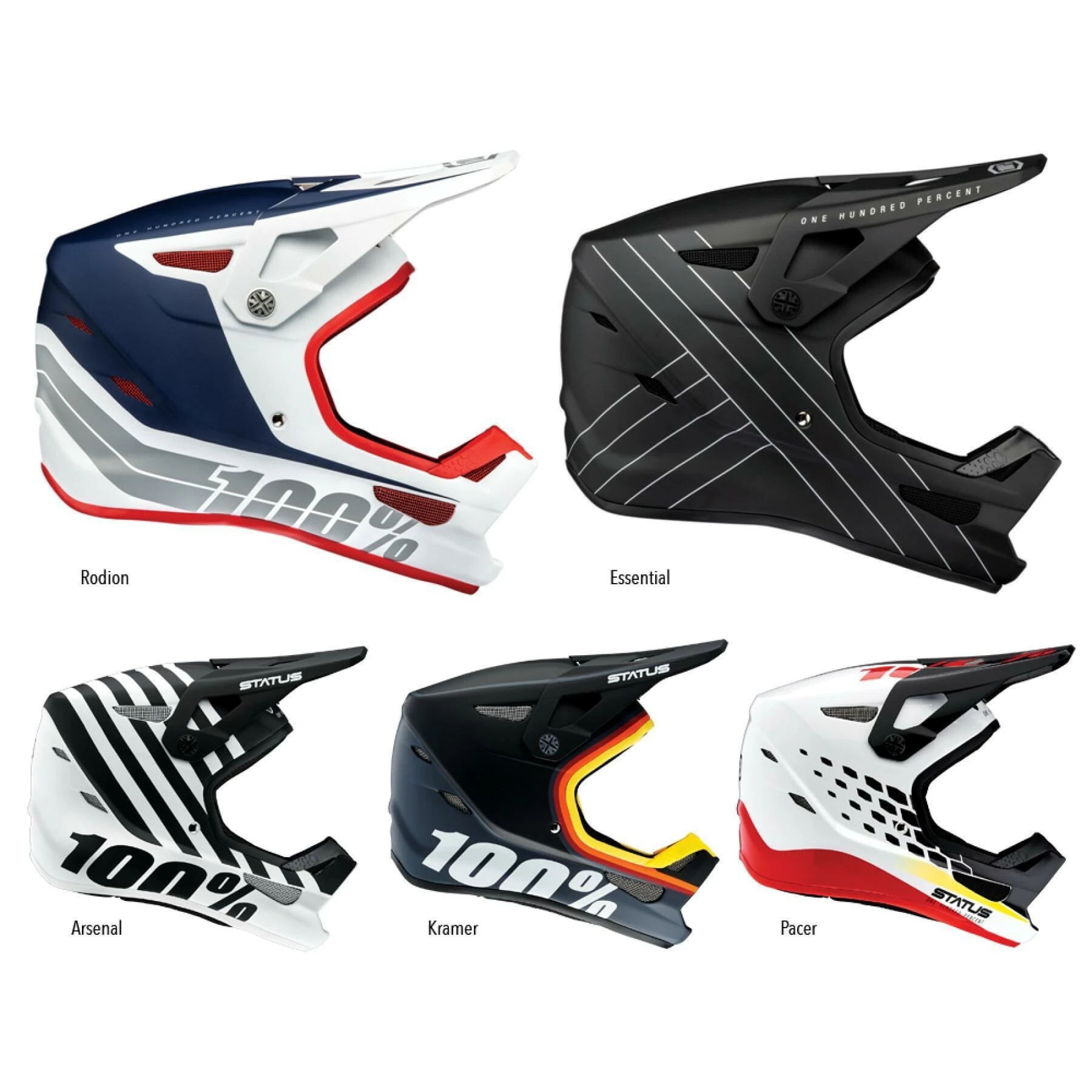 Casque Intégral Enfant 100% Status Essential – Image 6