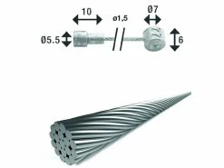 Câble De Frein à Double Raccord XLC Br-x86 2250 Mm