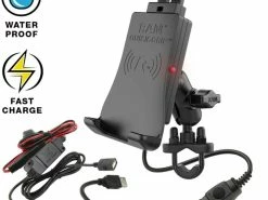 RAM MOUNTS Support Smartphone Chargeur Sans Fil Et étanche Ram Quick-grip