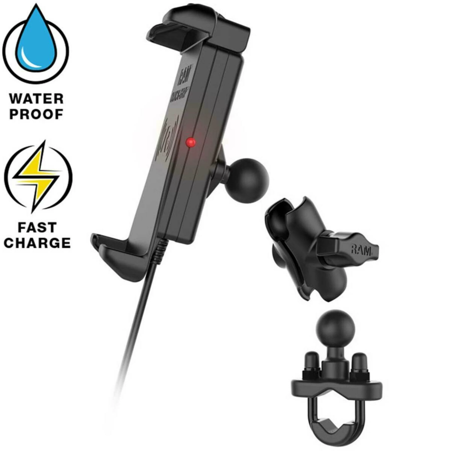 RAM MOUNTS Support Smartphone Chargeur Sans Fil Et étanche Ram Quick-grip – Image 3