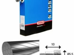 Lot De 100 Câbles De Freins 1x19 Fils Inox Slick Ø1,5mm Tête En V Ø5,5x10 Elvedes