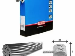 Câble De Frein 1x19 Fils Inox Ø1,5mm Tête En T Ø7x6mm Elvedes