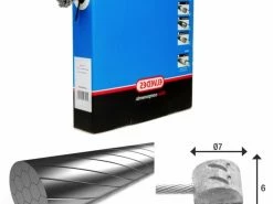 Lot De 100 Câbles De Freins 1x19 Fils Inox Slick Ø1,5mm Tête En T Ø7x6 Elvedes