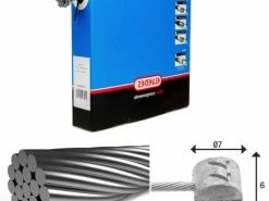 Lot De 50 Câbles De Freins 1x19 Fils Inox Ø1,5mm Tête En T Ø7x6 Elvedes