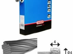 Lot De 100 Câbles De Transmission 7x7 Fils Inox Ø1,1mm Avec Tête N Ø4x4 Elvedes