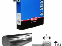 Lot De 50 Câbles De Transmission 49 Fils Inox Slick Ø1,1mm Tête N Ø4,5x4,5 Elvedes