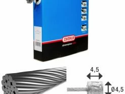 Lot De 100 Câbles De Transmission 1x19 Fils Inox Ø1,1mm Avec Tête N Ø4,5x4 Elvedes