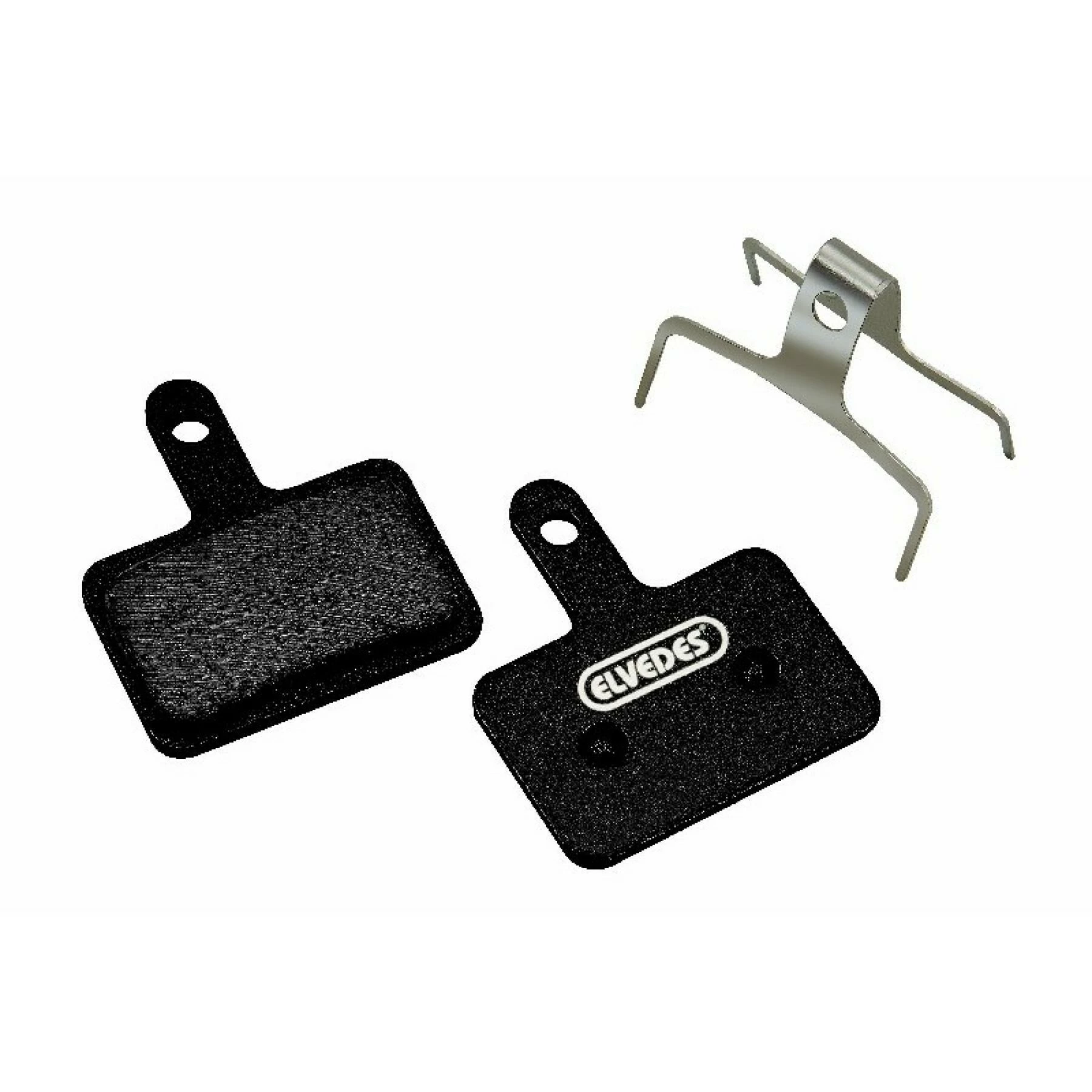 Paire De Plaquettes De Frein Vélo Métal/carbonee Elvedes Shimano BR-M375, M415-M495, M51, M525
