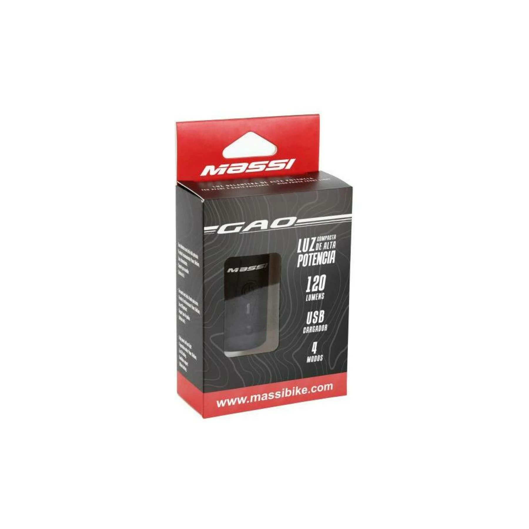 Éclairage Avant USB Massi Gao 120LM – Image 3